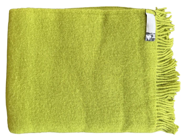 Silkeborg Uldspinderi, Vika 3604, Plaid, Grøn, New Zealand uld, B:130 x L:200 cm