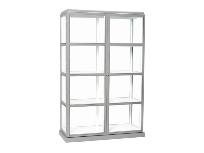 HÜBSCH VITRINESKAB - SORT, HVID ELLER GRÅ