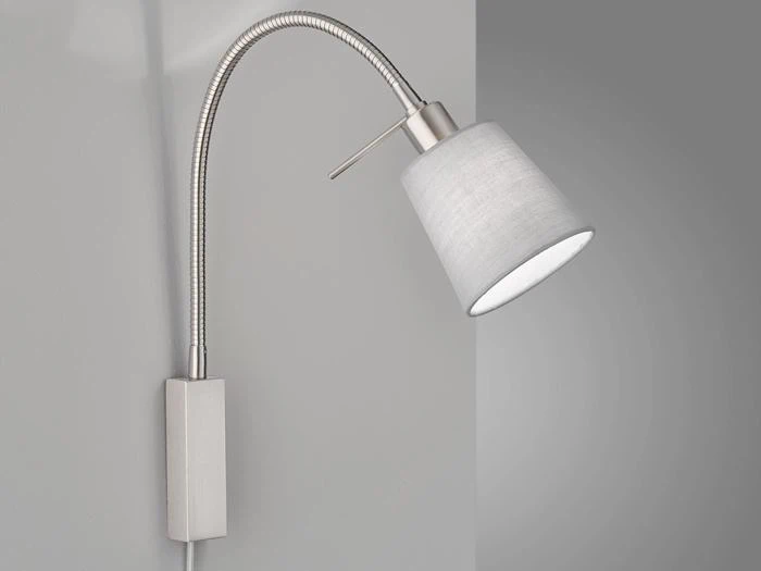 2 stk. Fischer & Honsel Wolke flex væglampe grå