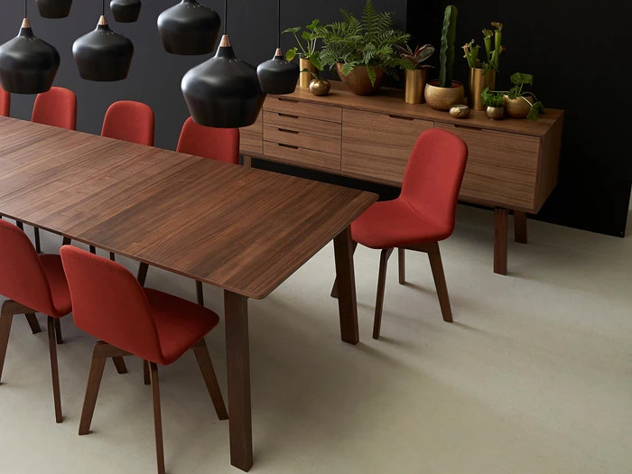 X-TRA-75-75 dansk designet spisebord i valnød fra PBJ Designhouse - 180x100 cm