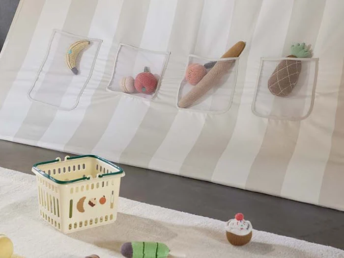 OYOY, Mini, Yummy, Frugt, Multi, 100% Bomuld, Dia:12 x H:6,5 cm