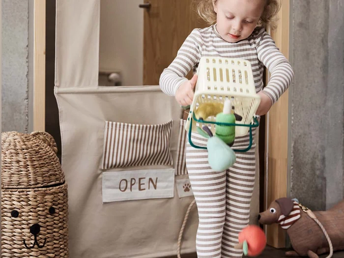 OYOY, Mini, Yummy, Frugt, Multi, 100% Bomuld, Dia:12 x H:6,5 cm