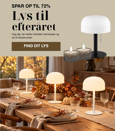 LEd lys og lamper til rigtig gode priser hos interiørFund.com