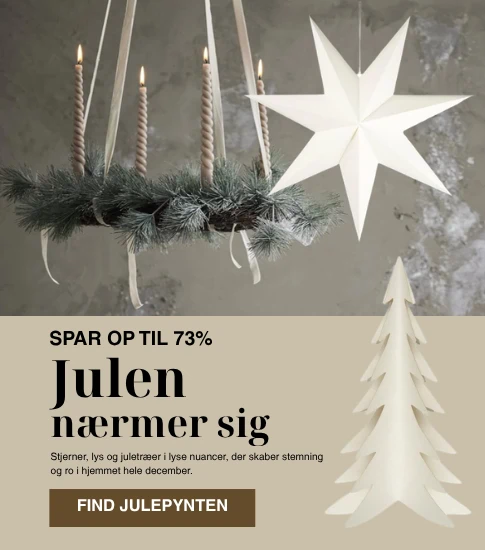 Køb det fineste julepynt, kranse, julekugler, stjerner og meget mere hos interiørFund.com