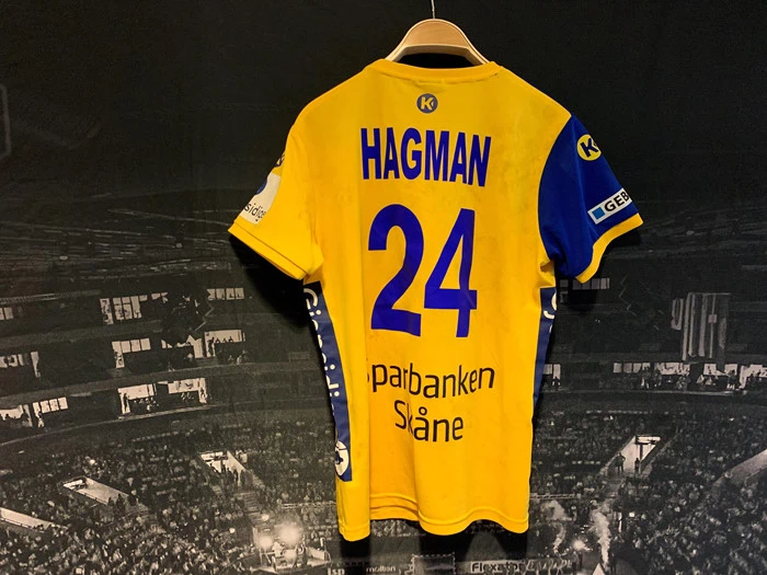 SVENSKA HANDBOLLSLANDSLAGET OCH NATHALIE HAGMANS MATCHTRÖJA (MATCHANVÄND, GUL)